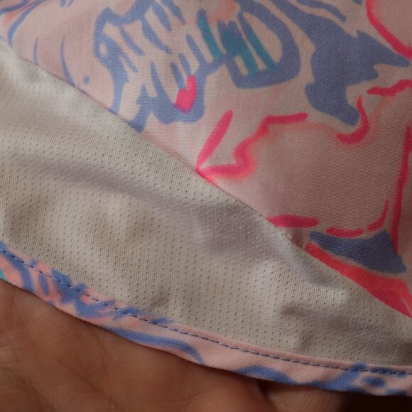 Lilly Pulitzer Luxletic Colorful Floral Print Athletic Shorts LG - Picture 4 of 10